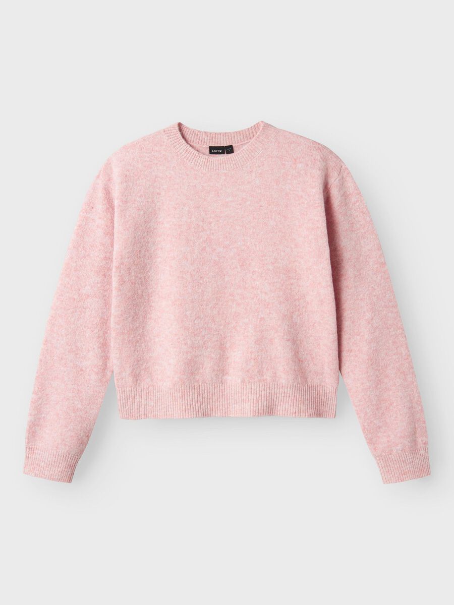 LANGE MOUWEN GEBREIDE TRUI