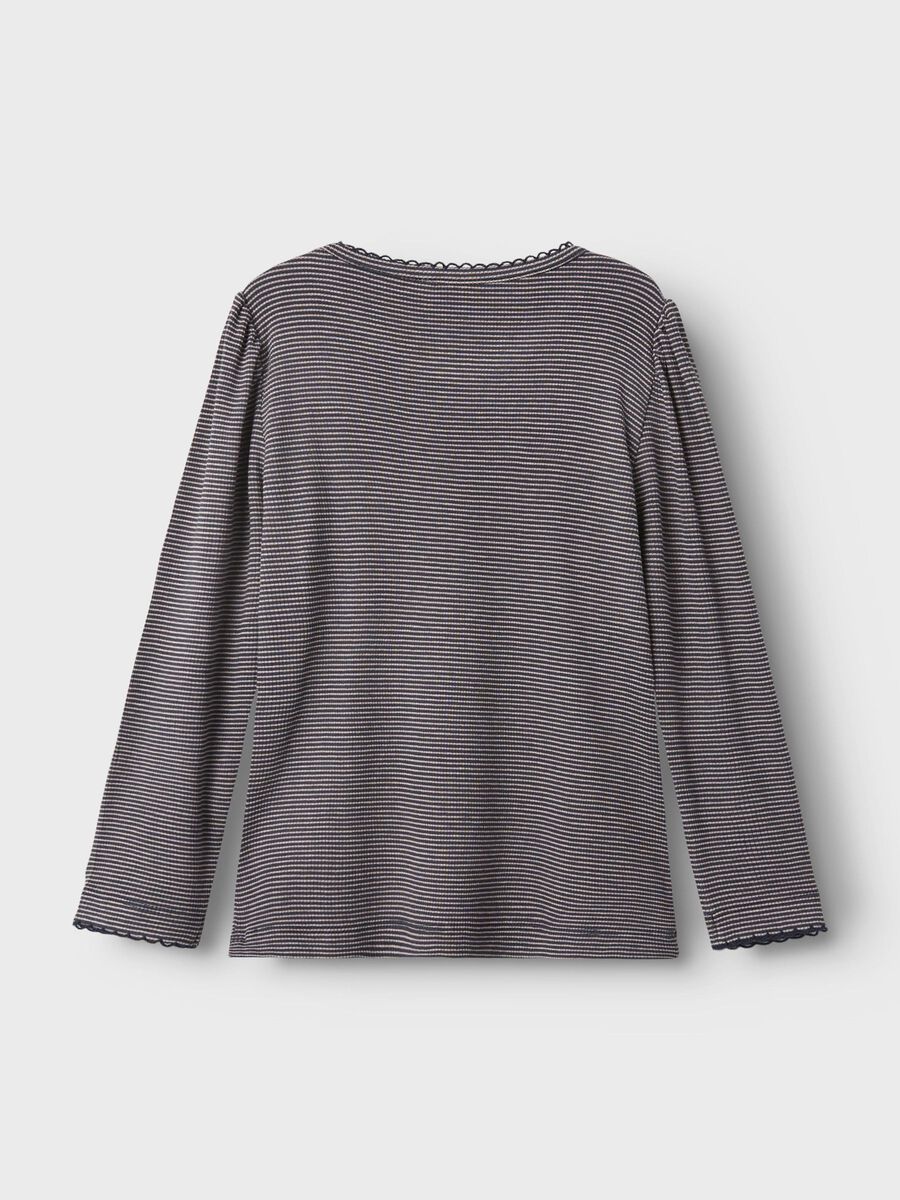 REGULAR FIT TOP MET LANGE MOUWEN