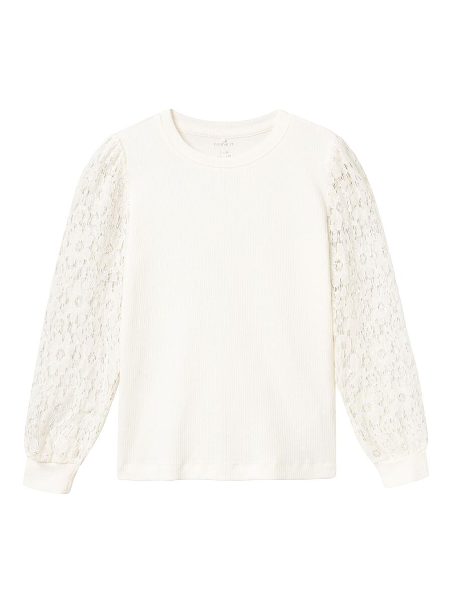 REGULAR FIT TOP MET LANGE MOUWEN