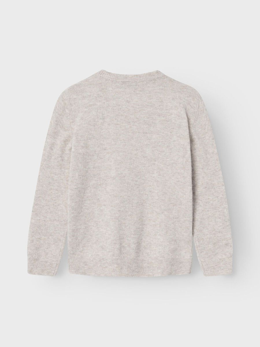 LANGE MOUWEN GEBREIDE TOP