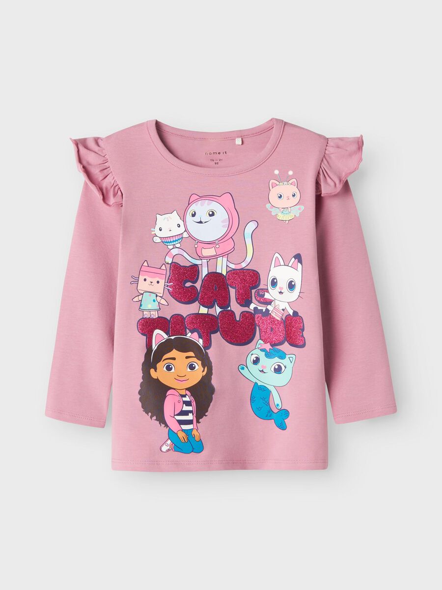 GABBY'S POPPENHUIS TOP MET LANGE MOUWEN