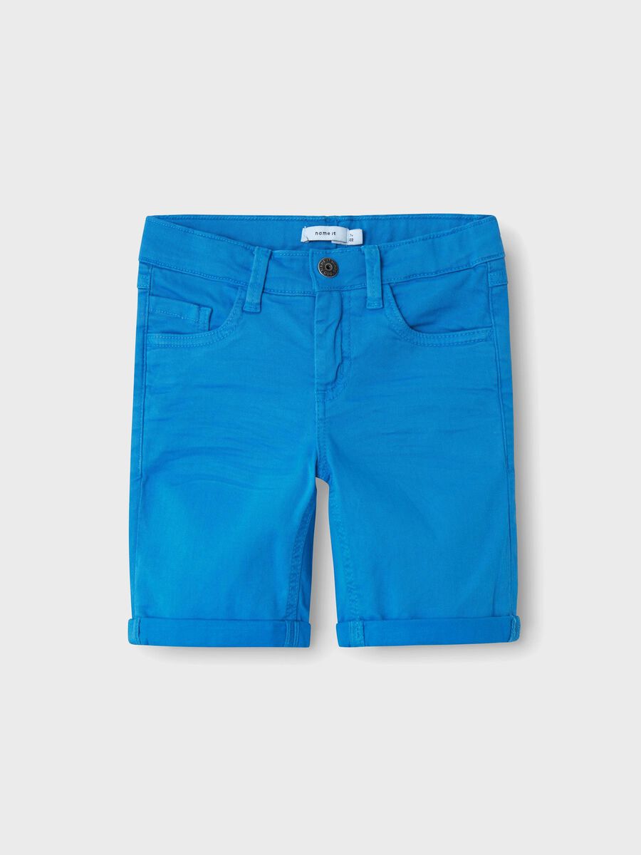 SLIM FIT TWILL SHORTS