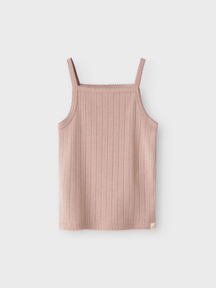 SLIM FIT TOP MET BANDJES