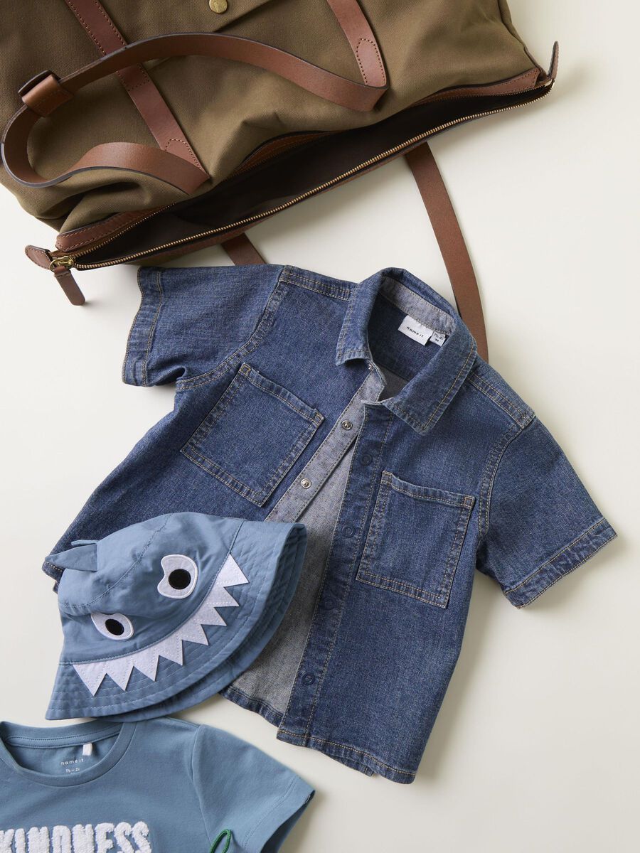 REGULAR FIT SPIJKERBLOUSE