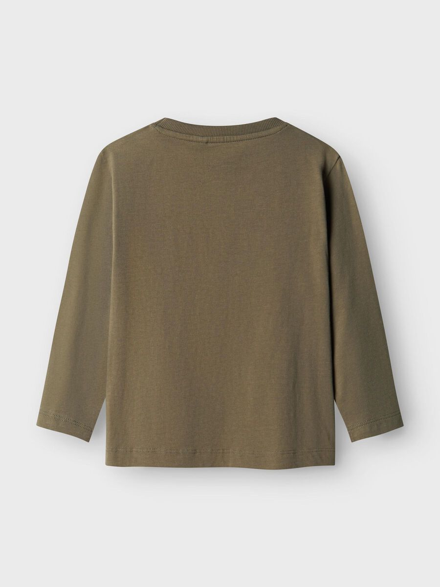 LOOSE FIT TOP MET LANGE MOUWEN