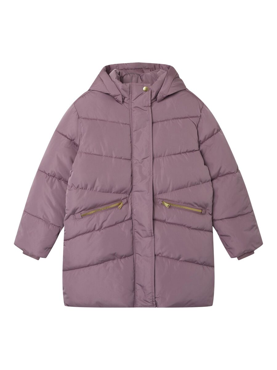 LANGE GEWATTEERDE JAS