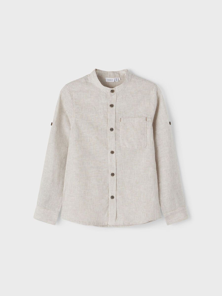 REGULAR FIT OVERHEMD MET LANGE MOUWEN