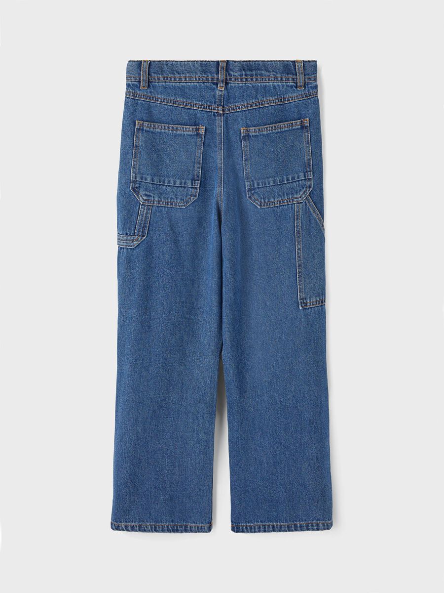 STRAIGHT LEG CARGO JEANS