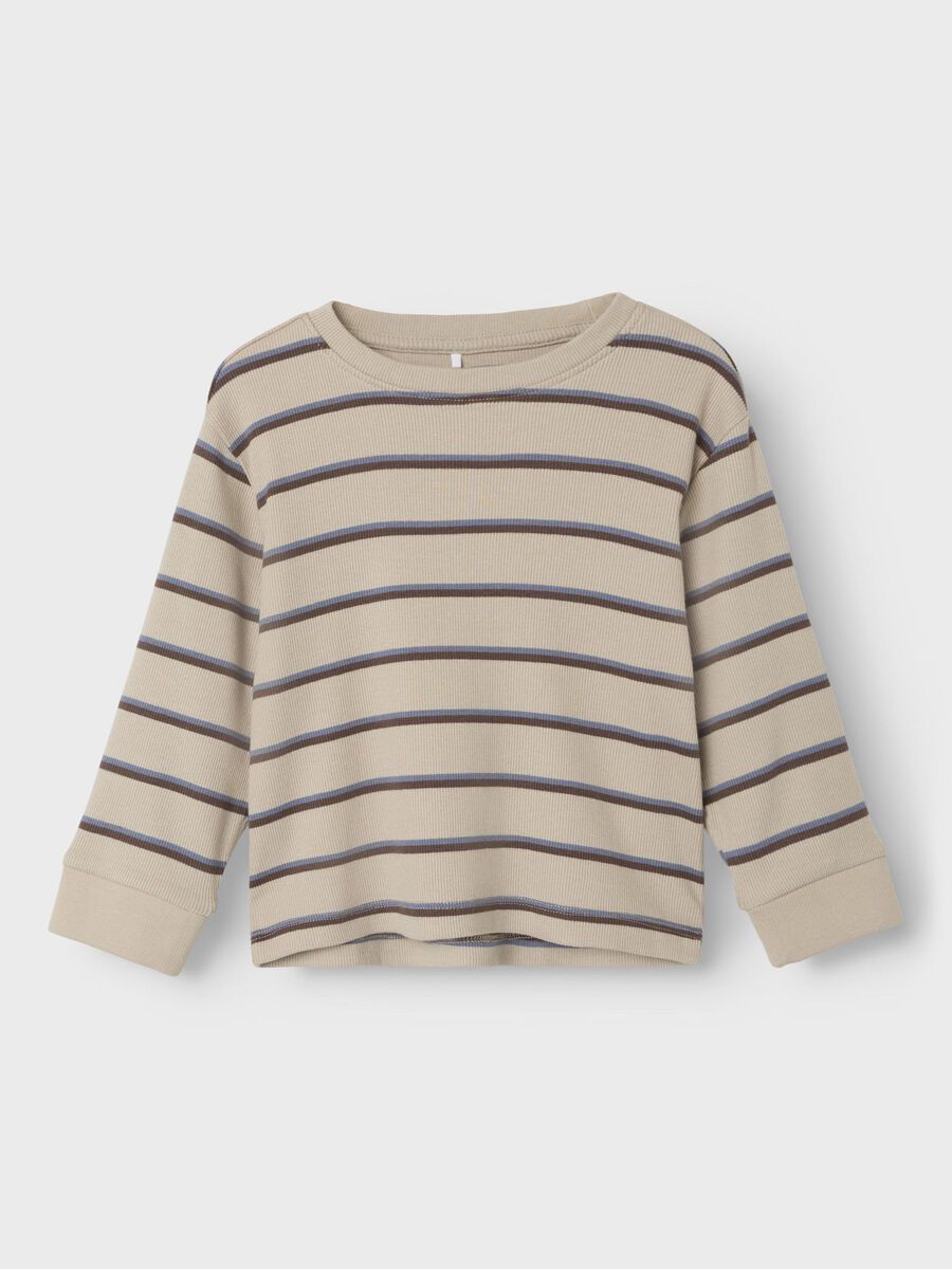 REGULAR FIT TOP MET LANGE MOUWEN