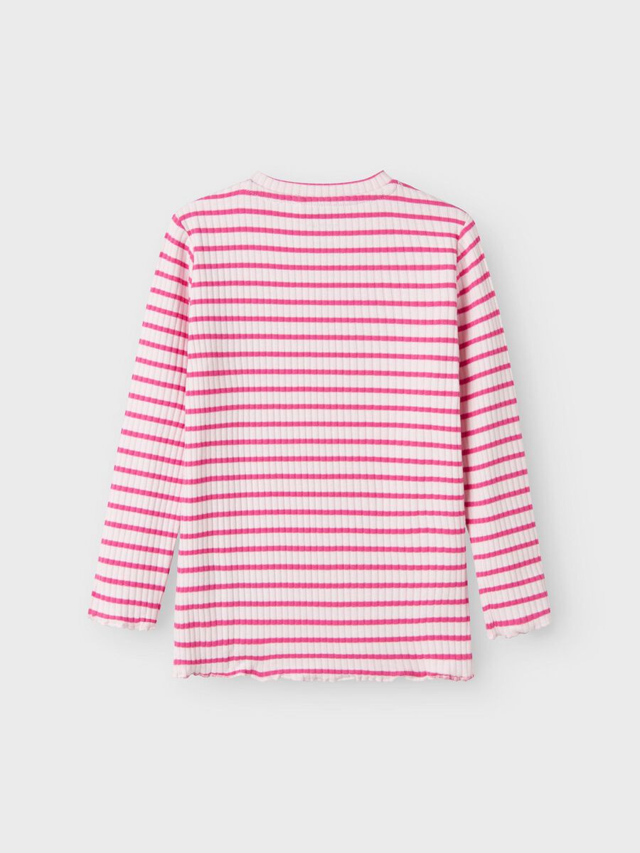 SLIM FIT TOP MET LANGE MOUWEN