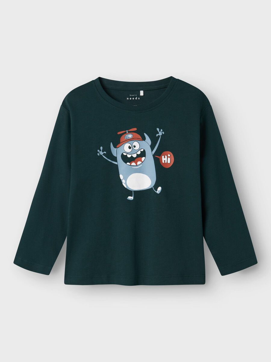 LOOSE FIT TOP MET LANGE MOUWEN