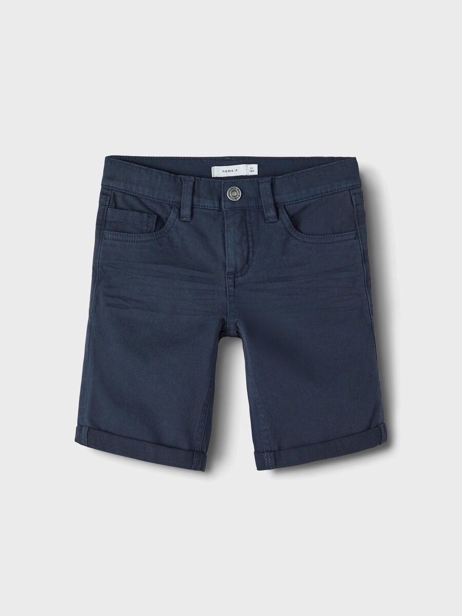 SLIM FIT TWILL SHORTS