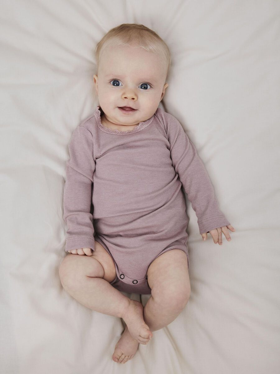 LANGE MOUWEN RIB ROMPER