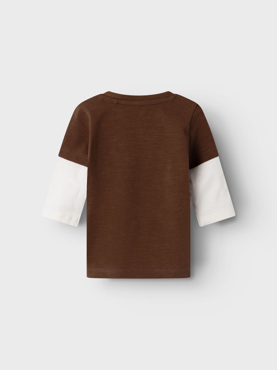 REGULAR FIT TOP MET LANGE MOUWEN