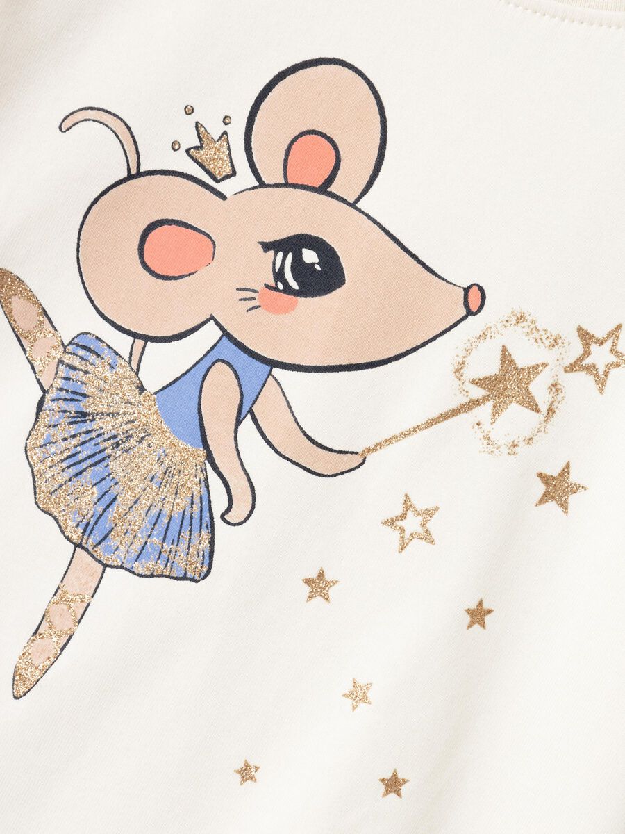 PRINT TOP MET LANGE MOUWEN