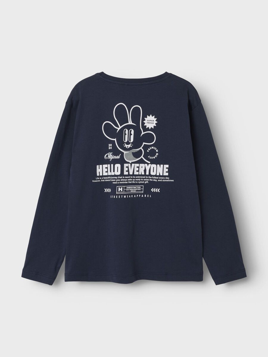 REGULAR FIT TOP MET LANGE MOUWEN