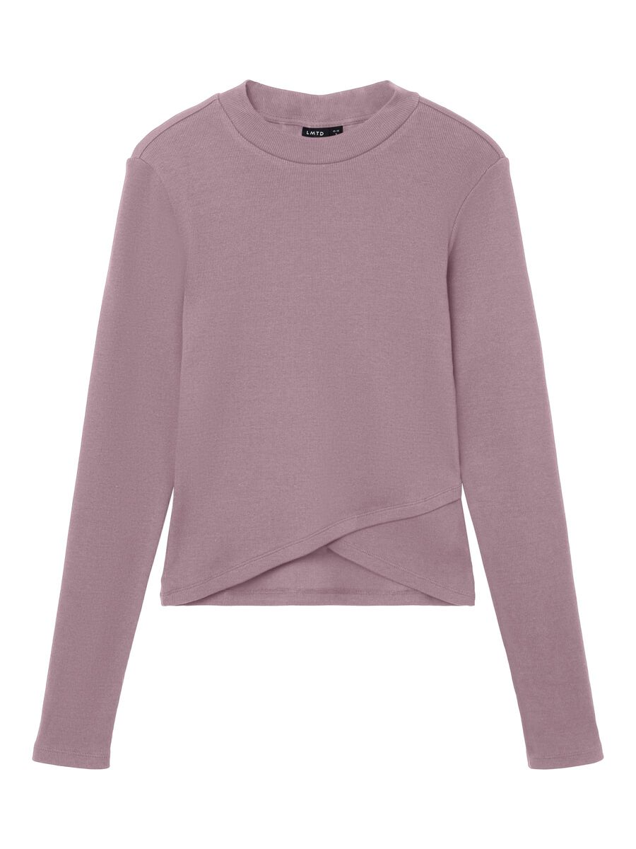 SLIM FIT TOP MET LANGE MOUWEN