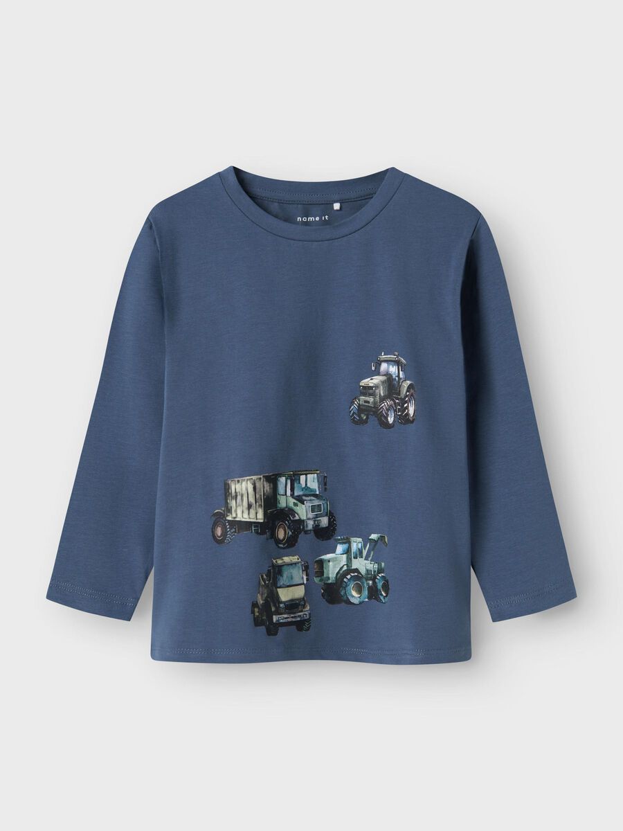 REGULAR FIT TOP MET LANGE MOUWEN