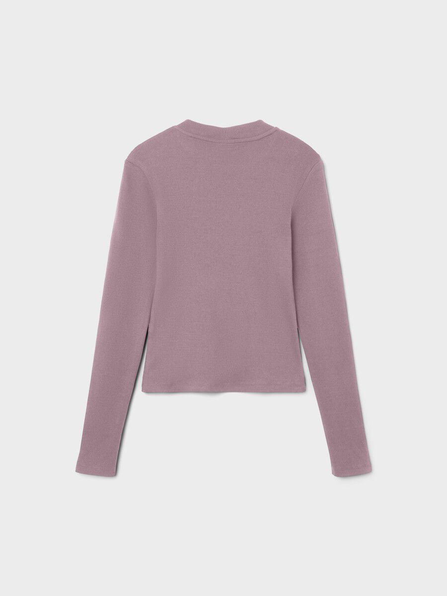 SLIM FIT TOP MET LANGE MOUWEN