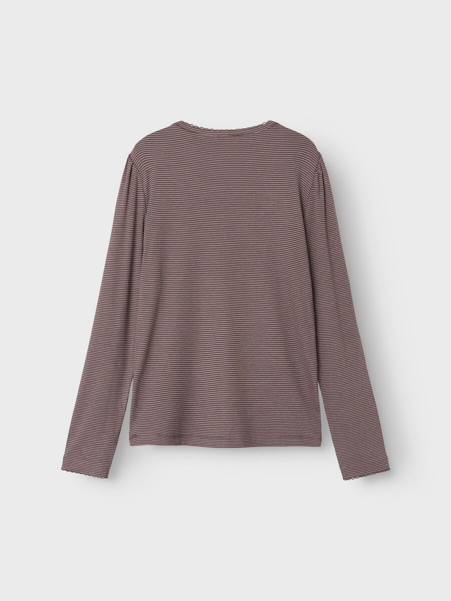 REGULAR FIT TOP MET LANGE MOUWEN