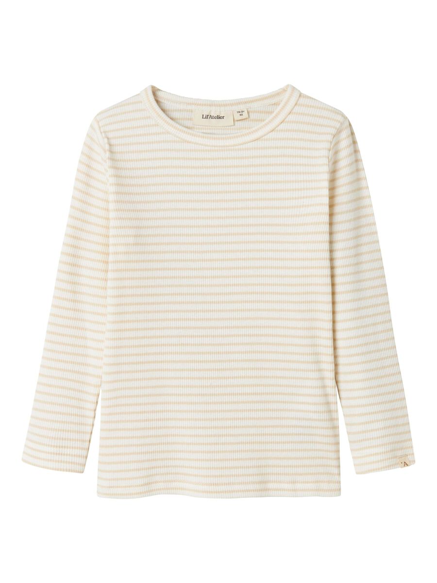 SLIM FIT TOP MET LANGE MOUWEN