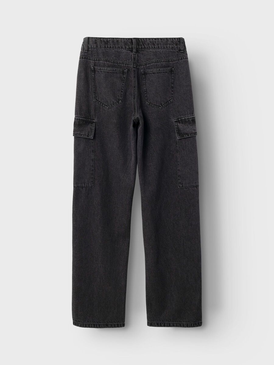 WIDE-LEG CARGO JEANS