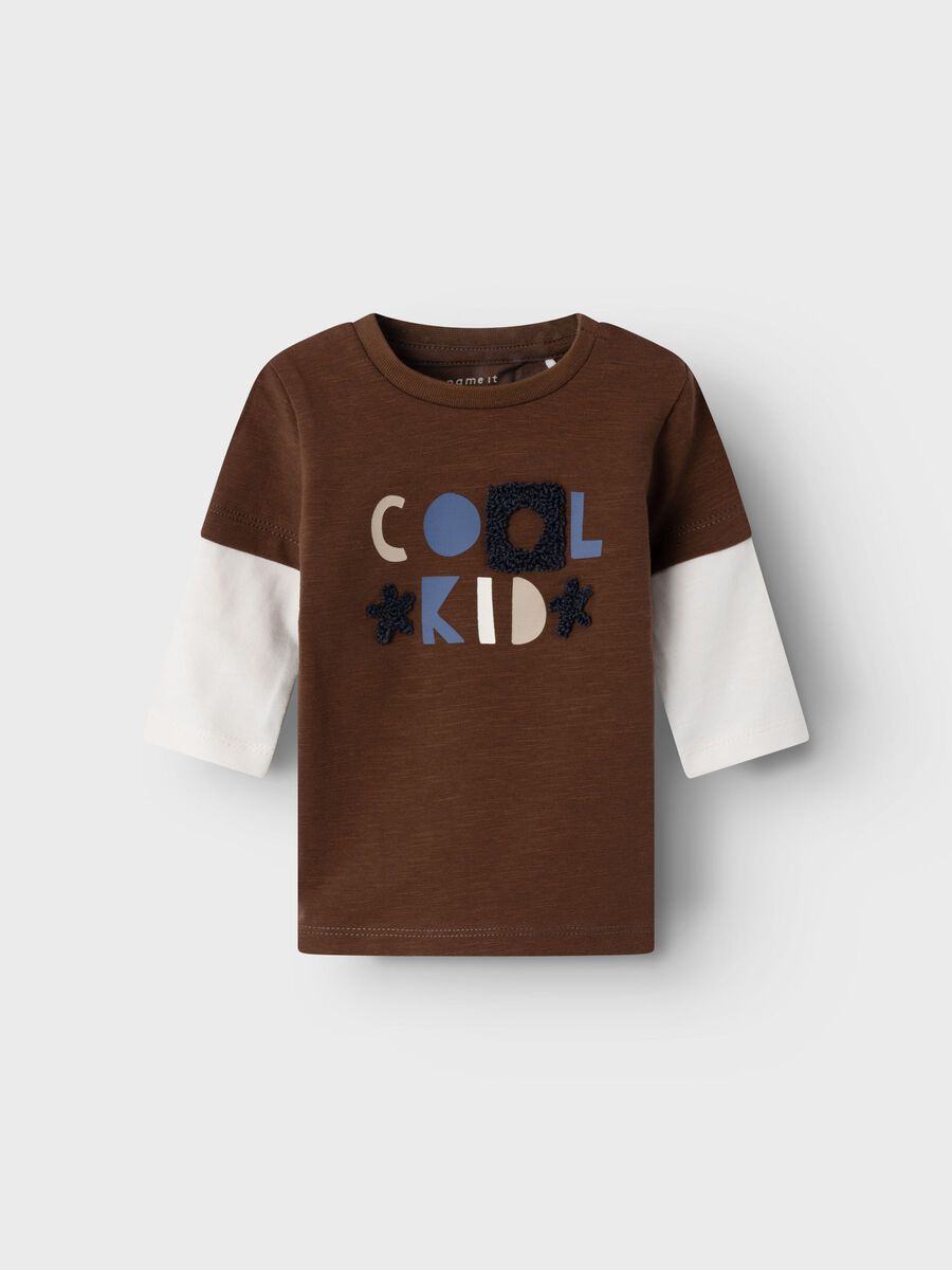 REGULAR FIT TOP MET LANGE MOUWEN