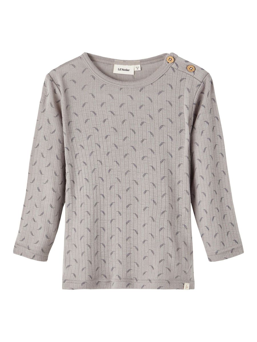 MERINO WOL TOP MET LANGE MOUWEN