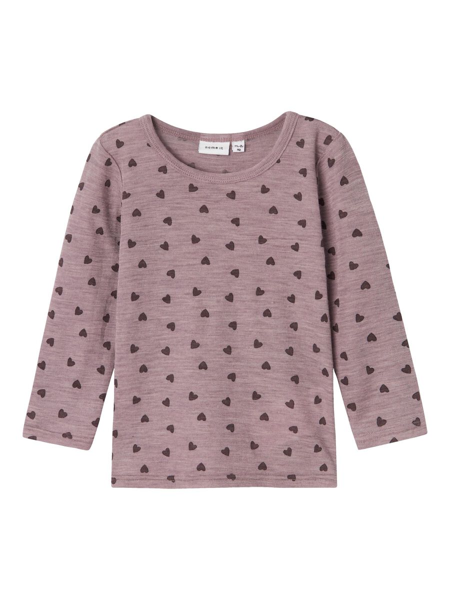 MERINO WOL TOP MET LANGE MOUWEN