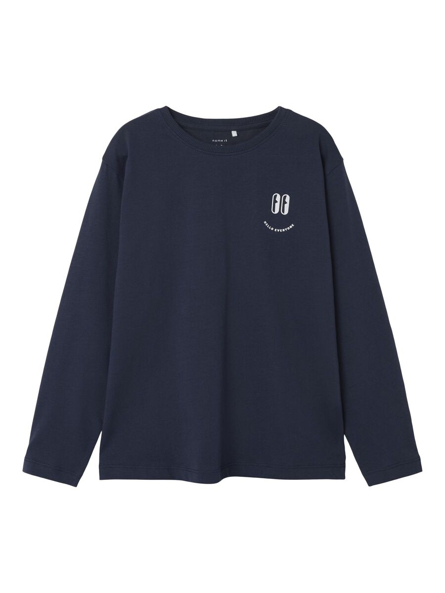 REGULAR FIT TOP MET LANGE MOUWEN