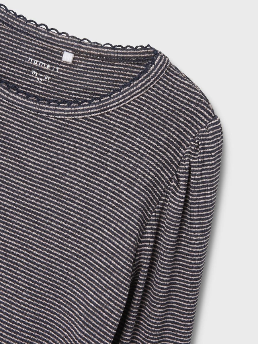 REGULAR FIT TOP MET LANGE MOUWEN