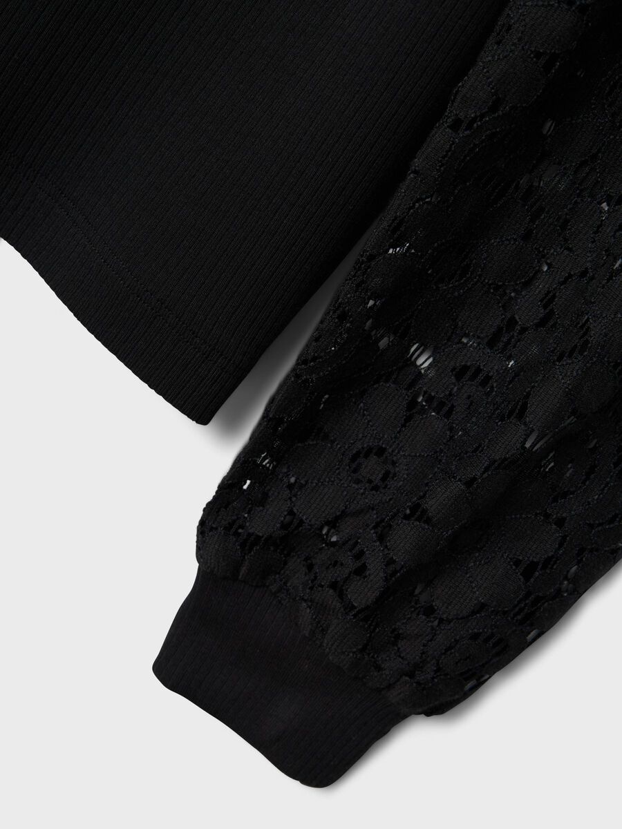 REGULAR FIT TOP MET LANGE MOUWEN