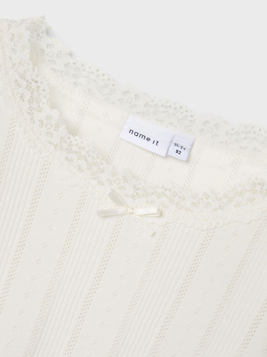 SLIM FIT TOP MET LANGE MOUWEN