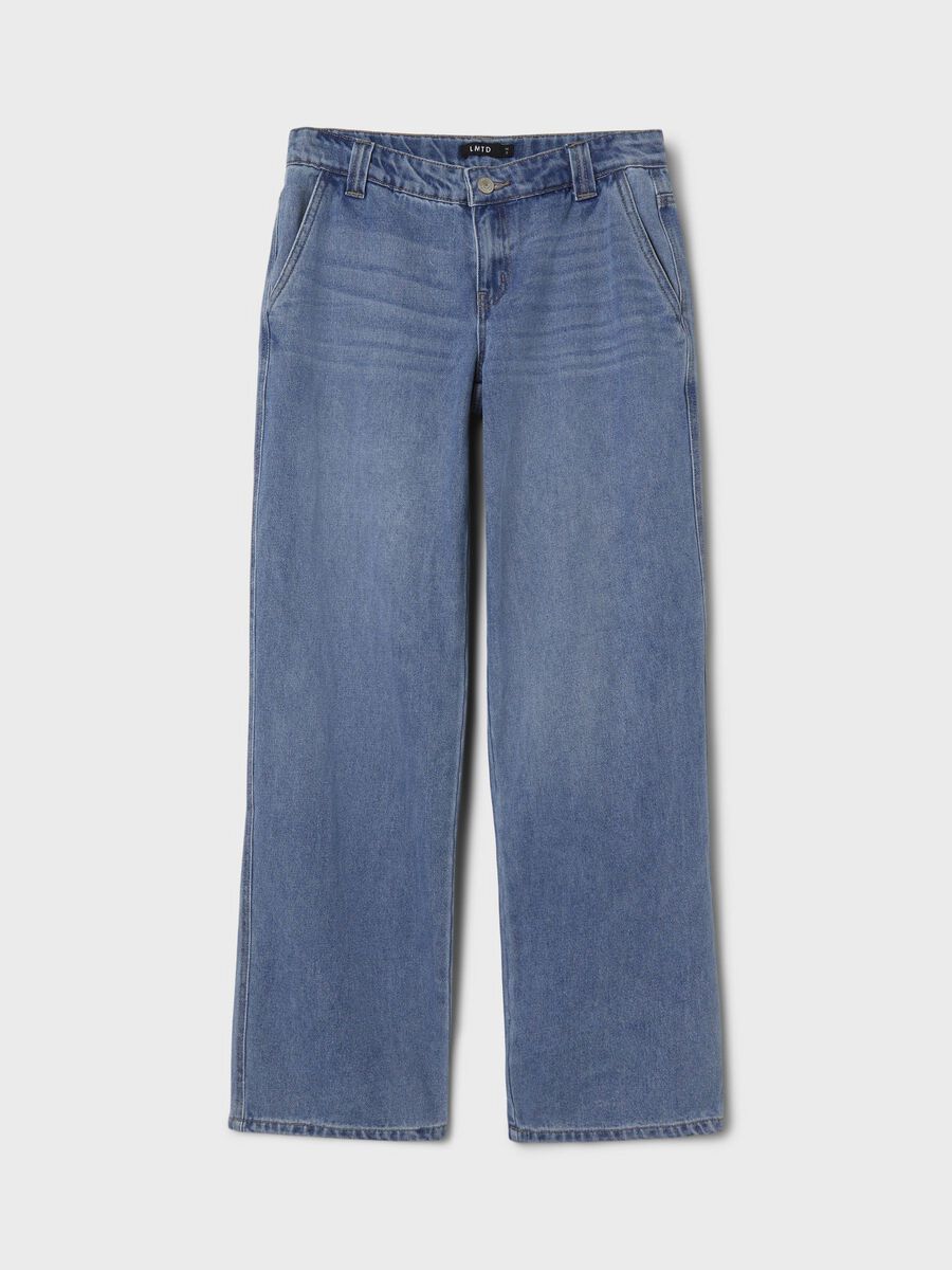 LOW-WAIST STRAIGHT LEG JEANS