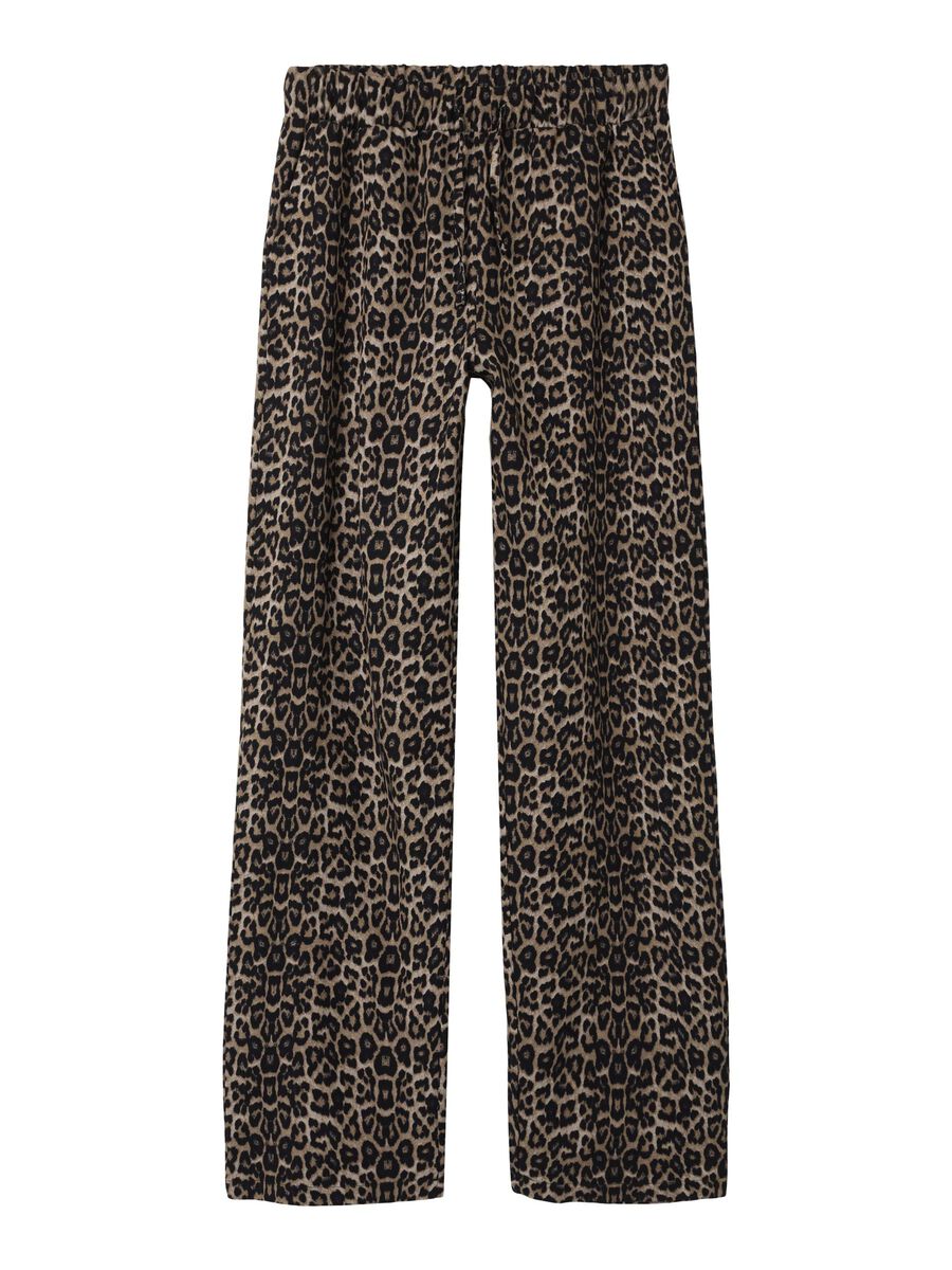 LUIPAARD WIDE LEG BROEK