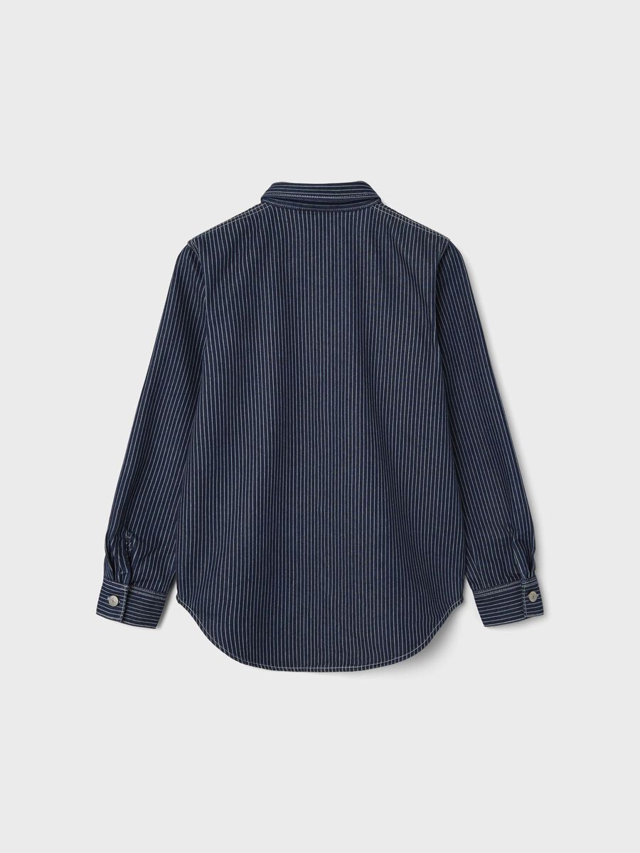 RELAXED FIT GESTREEPT OVERSHIRT