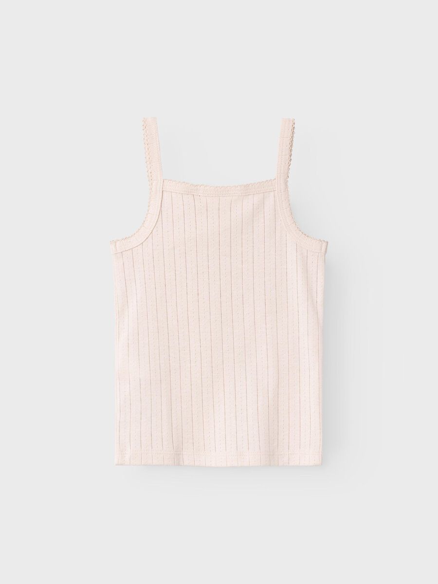 SLIM FIT TOP MET BANDJES