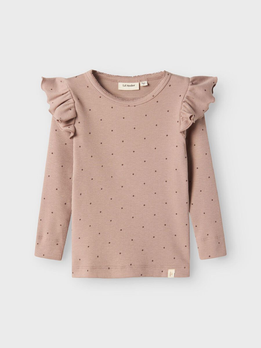 SLIM FIT TOP MET LANGE MOUWEN