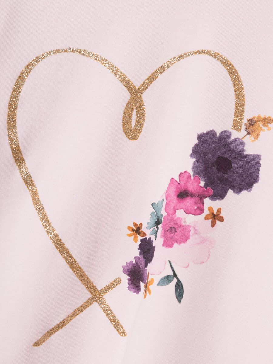 GLITTER TOP MET LANGE MOUWEN