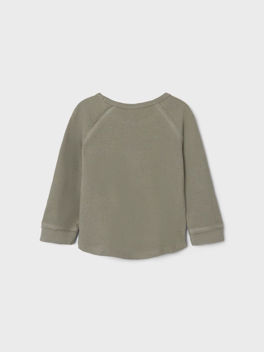 BIOLOGISCH KATOEN TOP MET LANGE MOUWEN