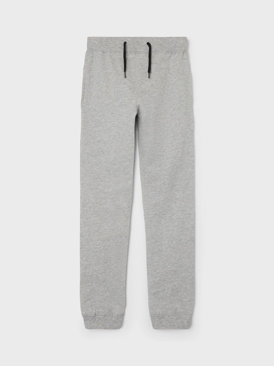 EFFEN GEKLEURDE SWEATBROEK