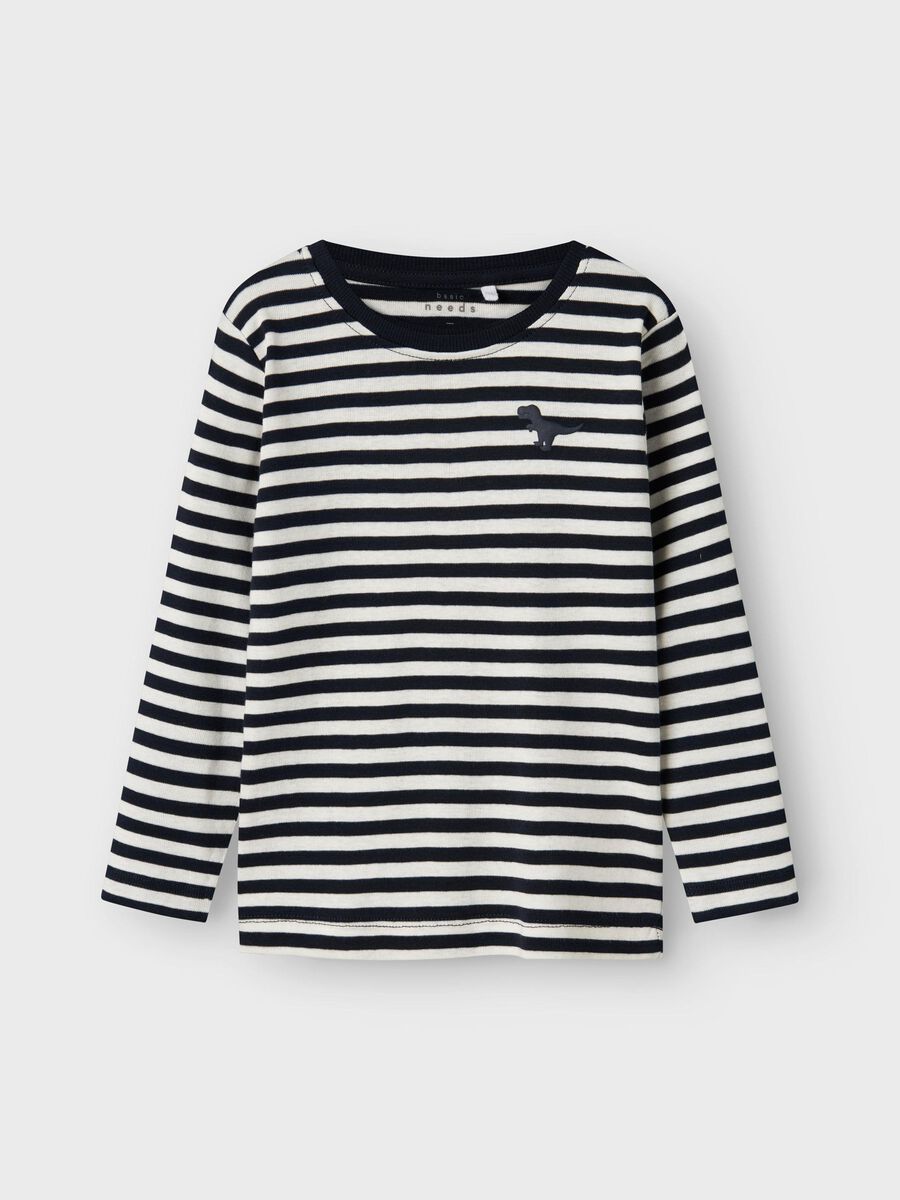 SLIM FIT TOP MET LANGE MOUWEN