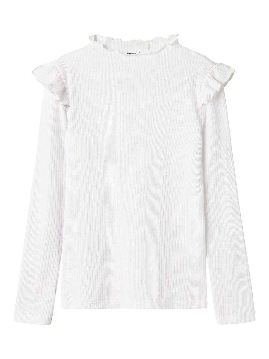 SLIM FIT TOP MET LANGE MOUWEN