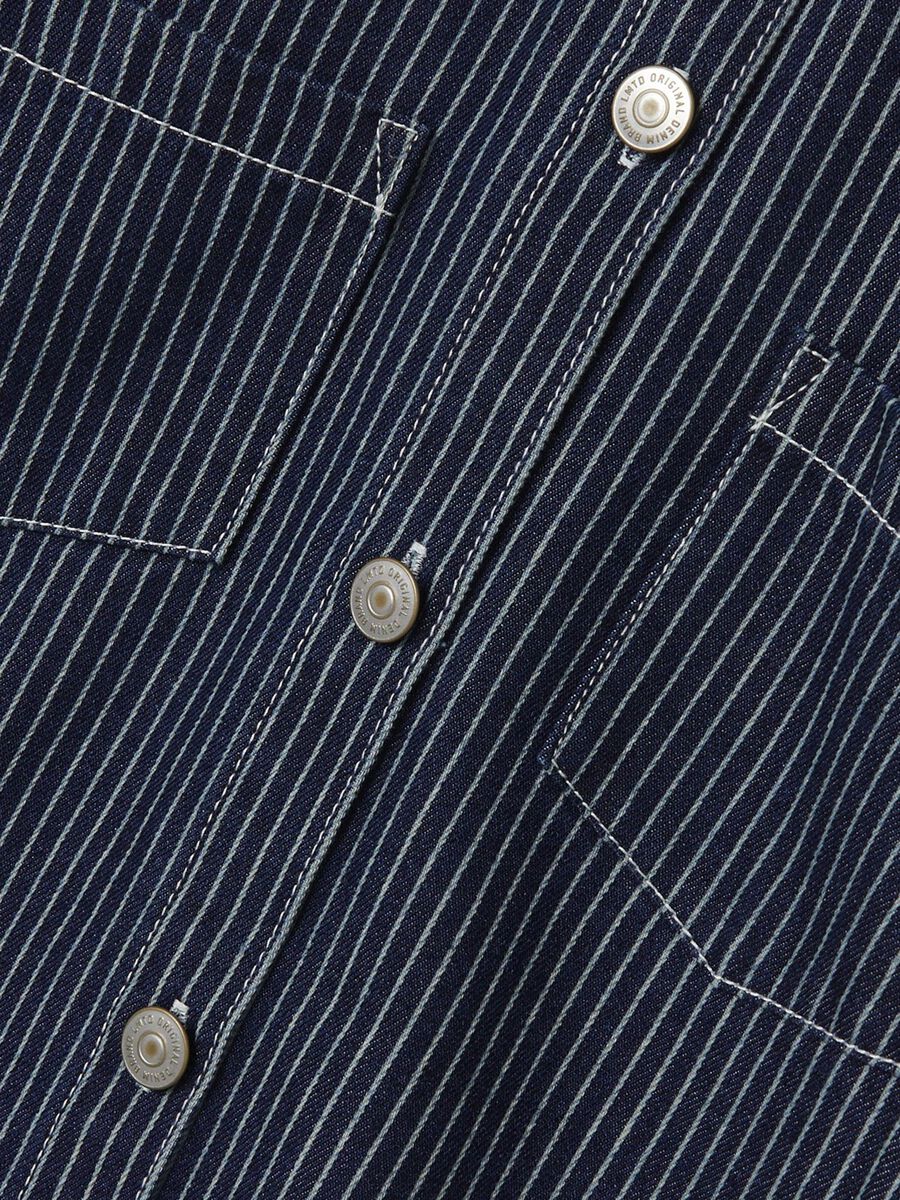 RELAXED FIT GESTREEPT OVERSHIRT