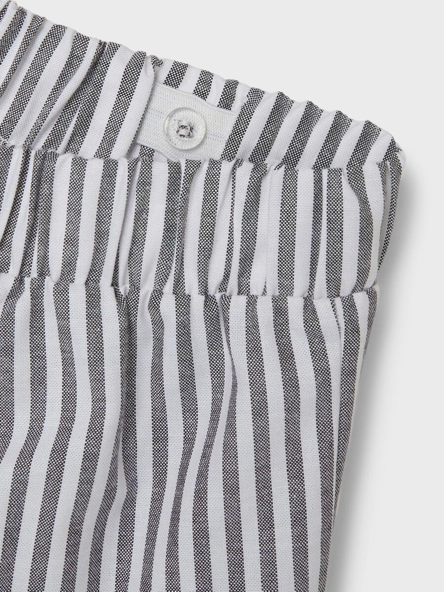 GESTREEPTE WIDE LEG BROEK