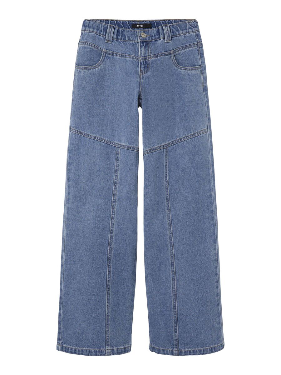 LOW-WAIST WIDE-LEG JEANS