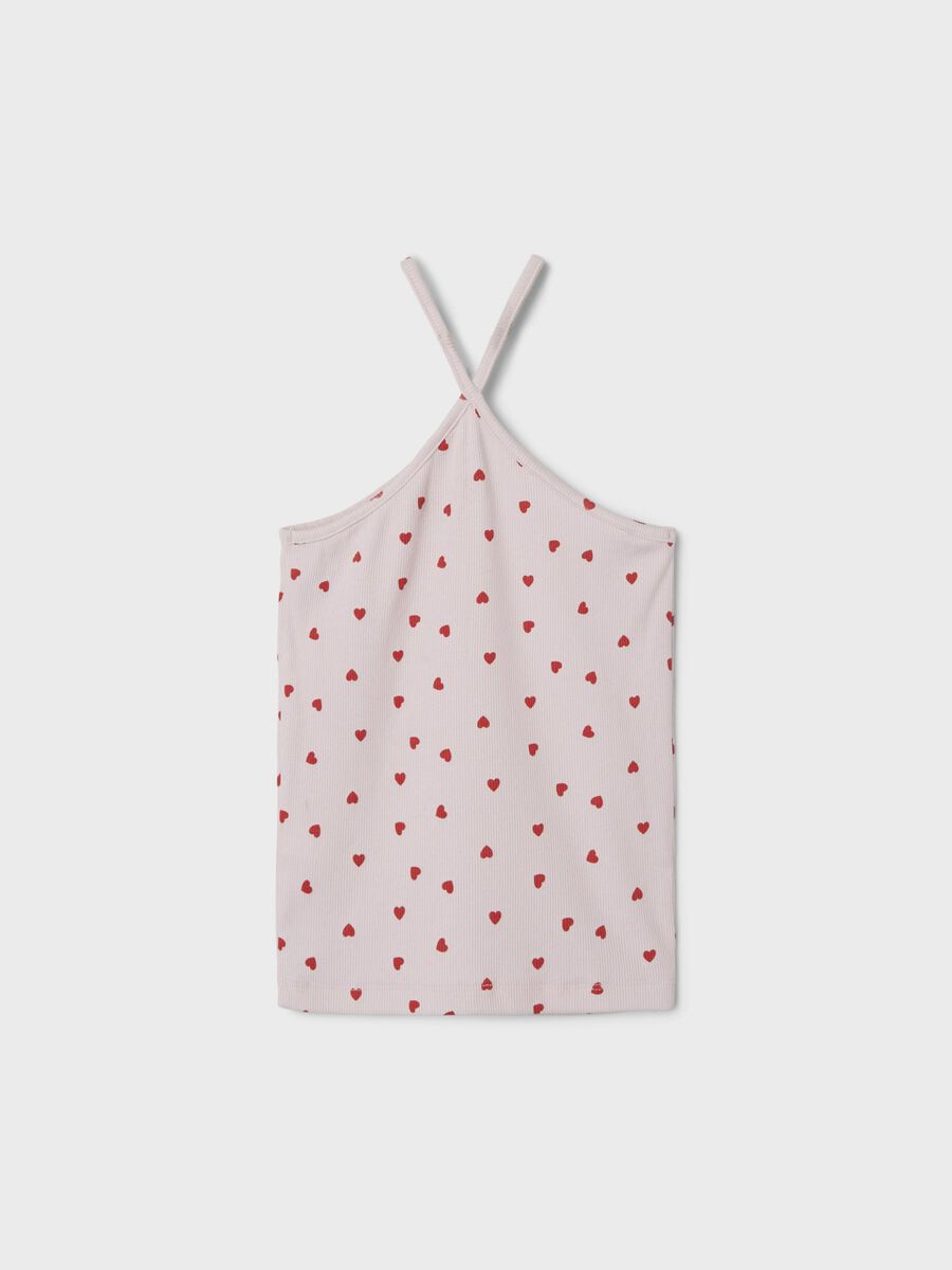 HARTJESPRINT TOP MET BANDJES