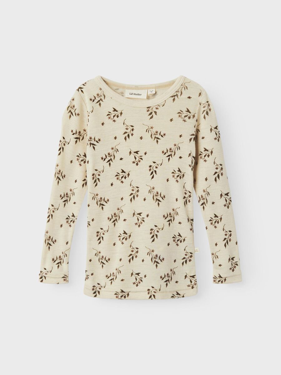 SLIM FIT TOP MET LANGE MOUWEN