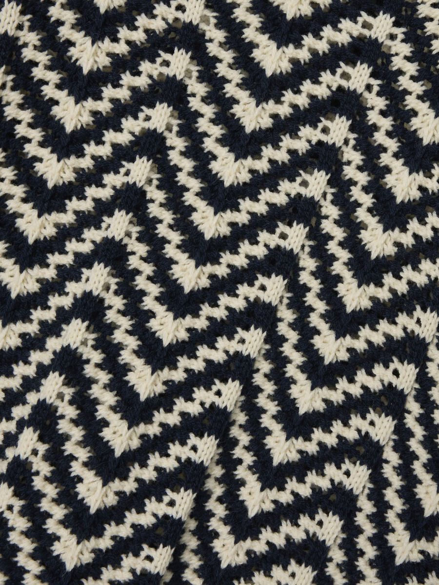 GESTREEPT GEBREIDE TRUI