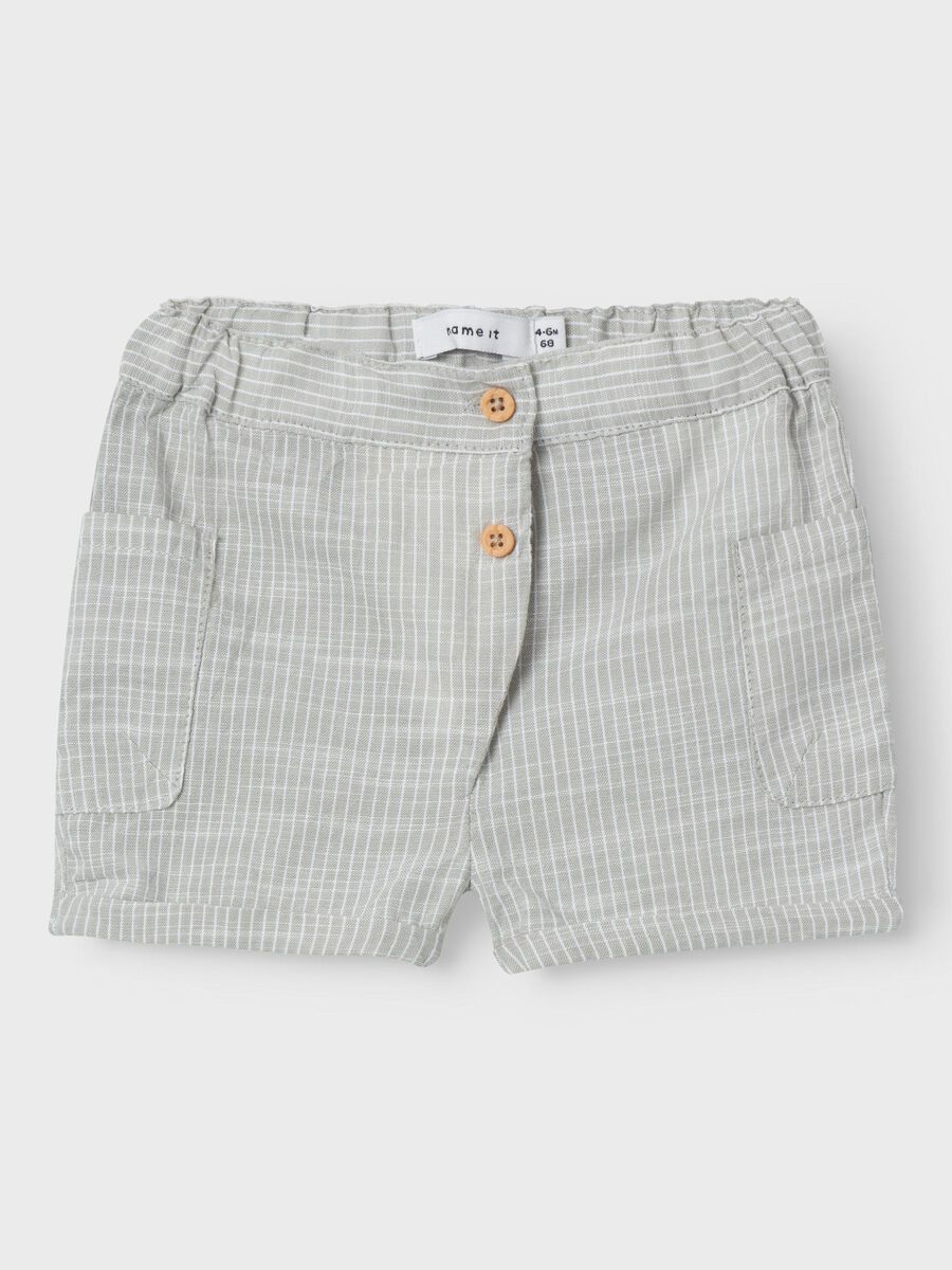 GESTREEPT SHORTS